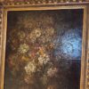 Antiek schilderij met bloemen